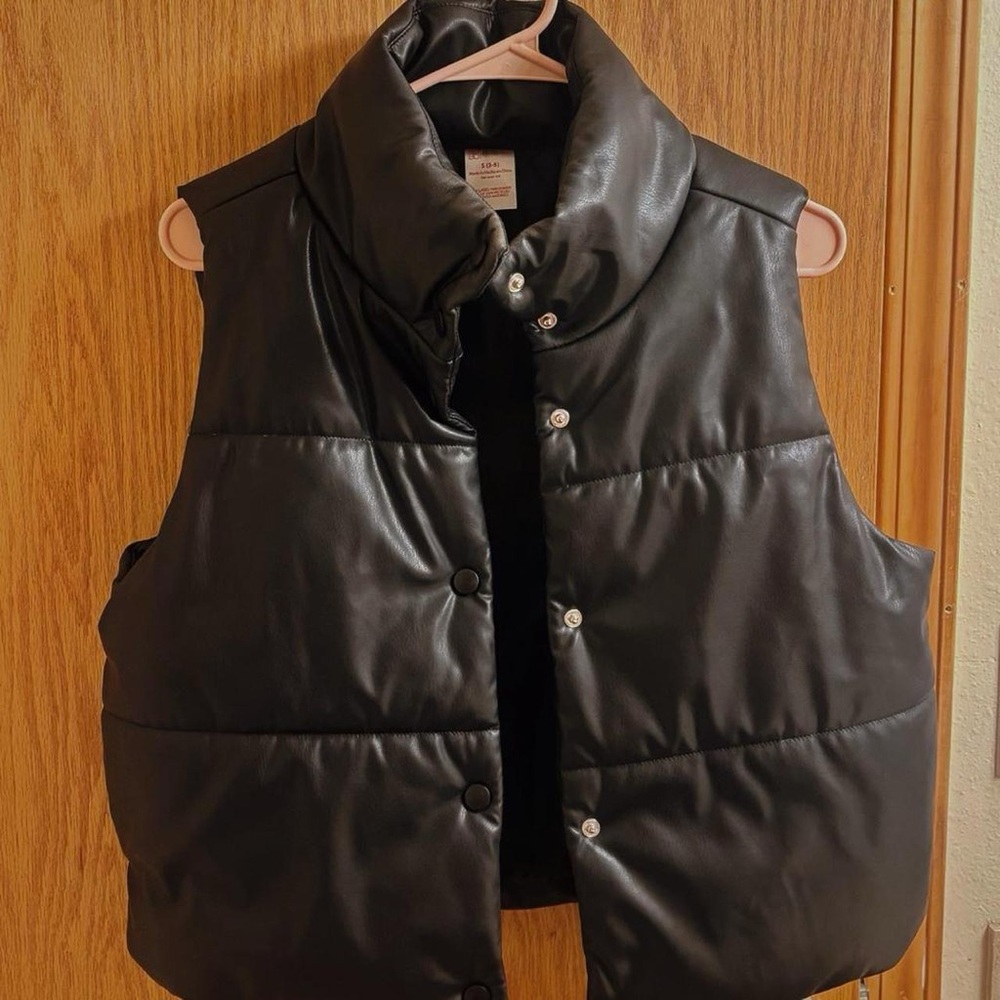No Boundaries Black Quilted Vest